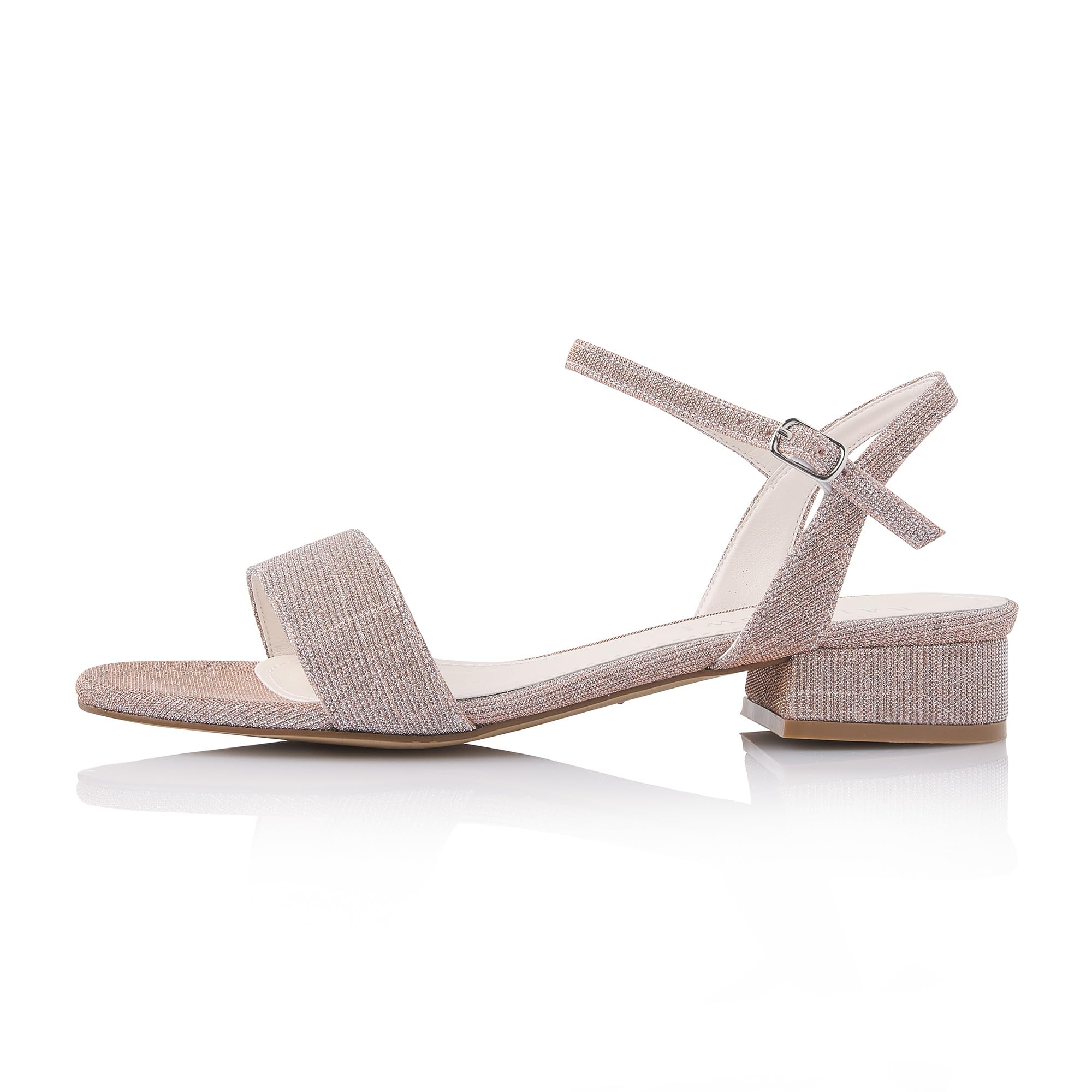 Rainbow Club Salli Braut Sandale Rose Metallic 3 cm Gr.36-41