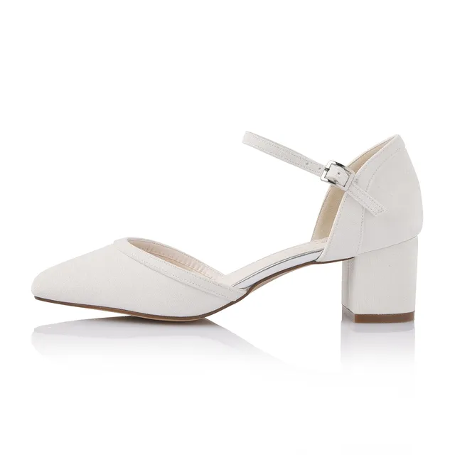 Rainbow Club Paisly Off-White Pumps Metallic 5 cm
