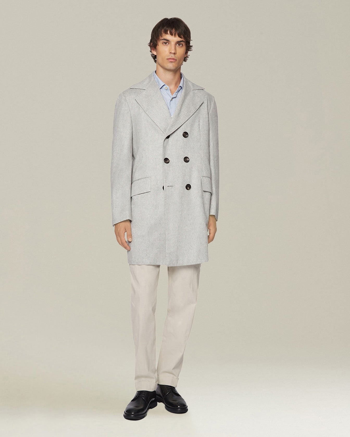 Kiton Shirts Baumwollhemd Gestreift Gr. 40