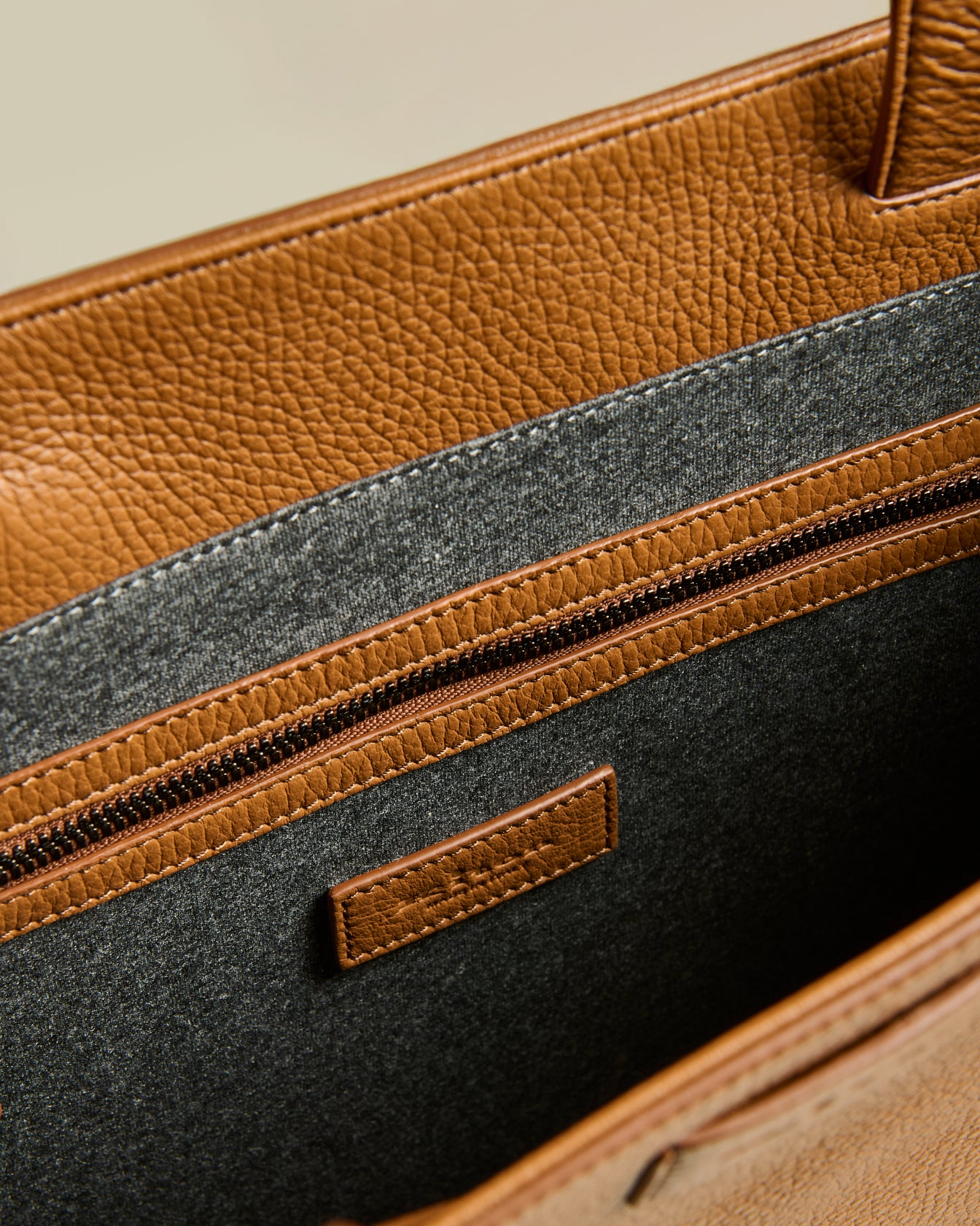 Kiton Bags Tote Hirschleder Braun Shopper TU