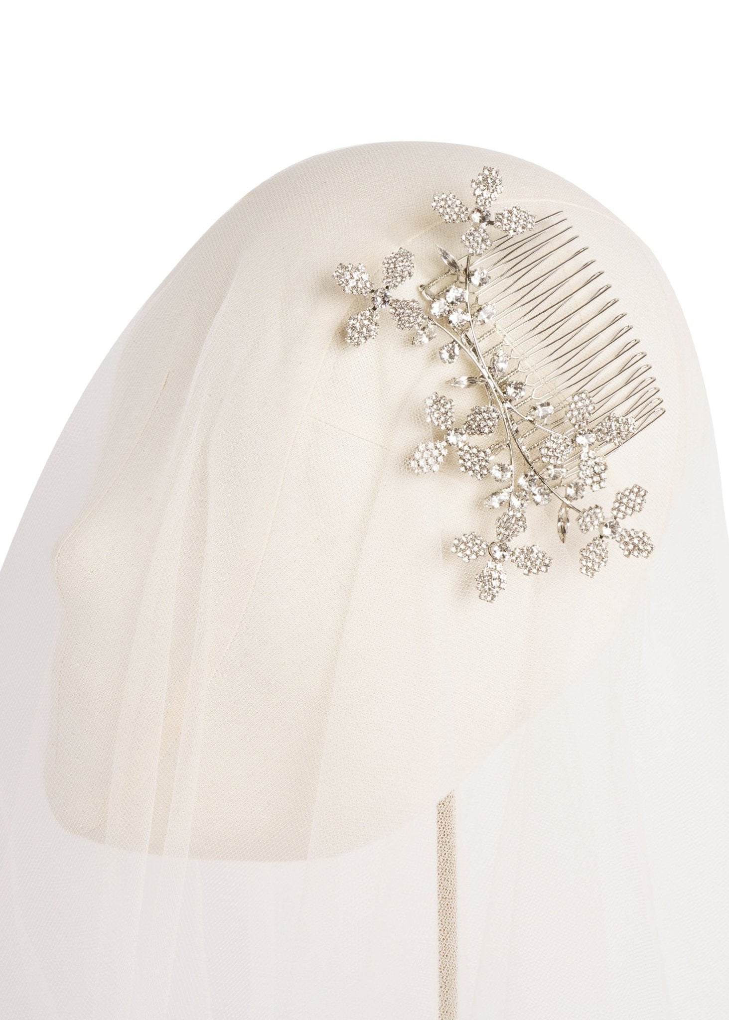 Elizabeth Bower Budding Cascade Comb Haarkamm Gold Kristall