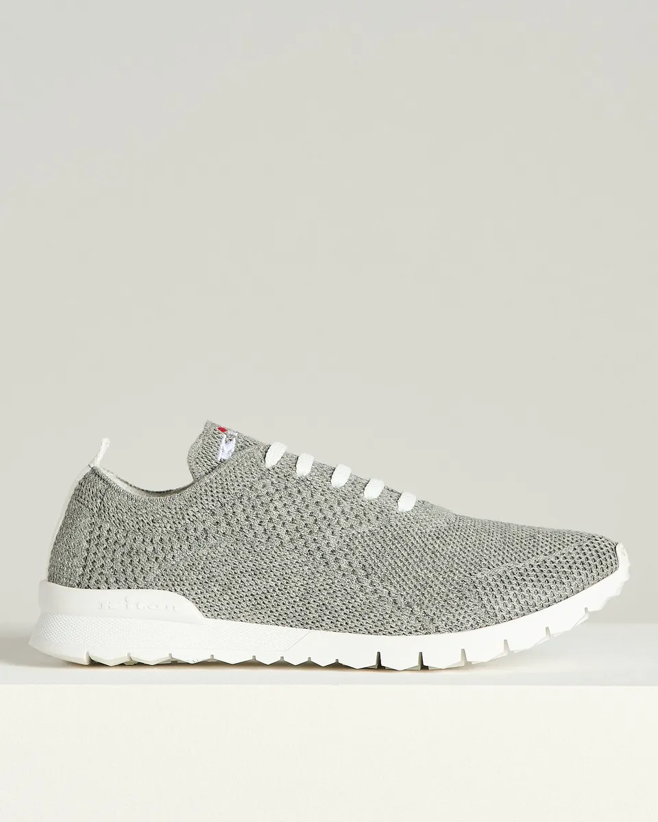Kiton Shoes Graue Cashmere Sneaker Kaschmir Gr 43