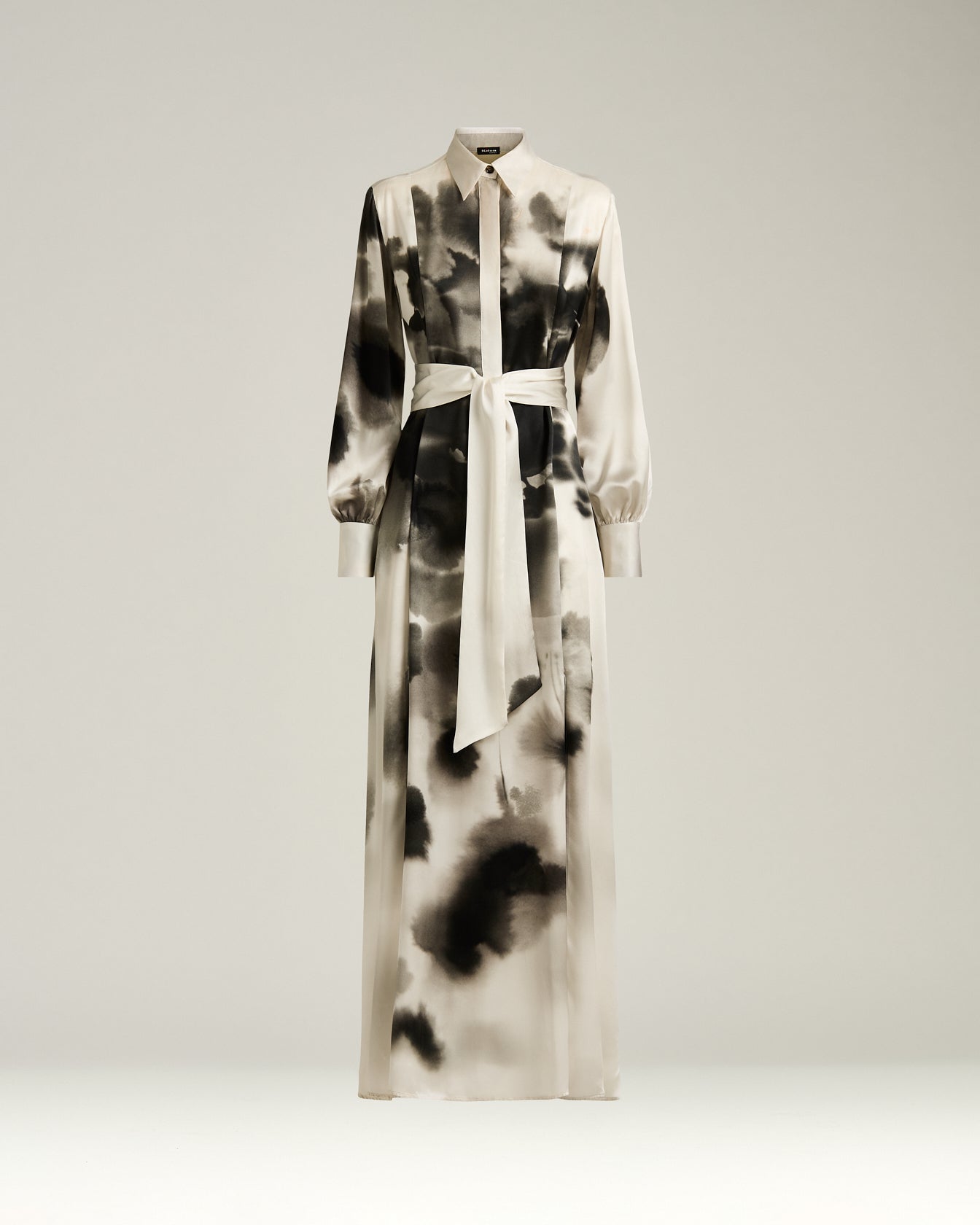 Kiton Seidenkleid Hemdkleid Print Gr. 40