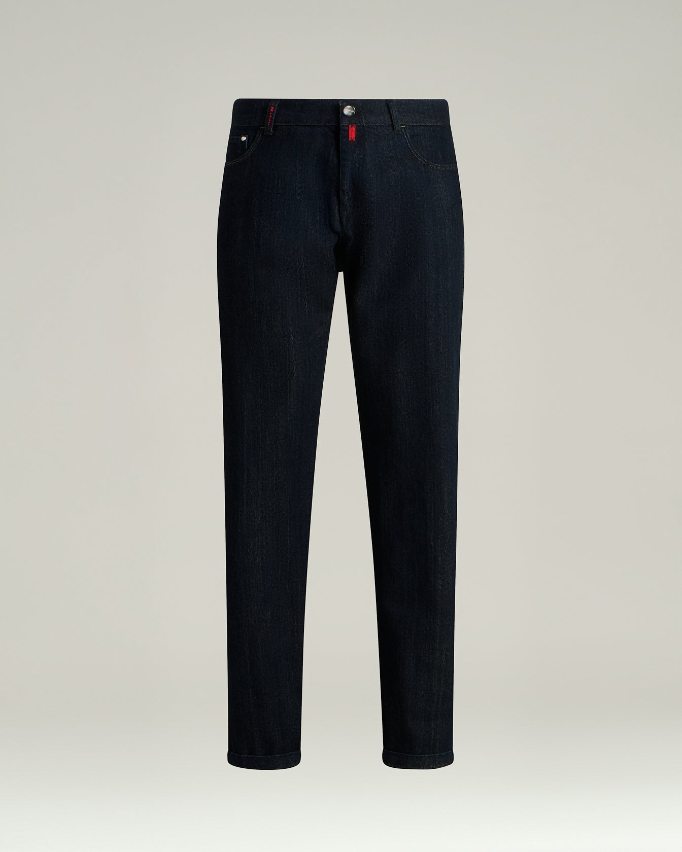 Kiton Stretch Cotton Trousers Indigo Baumwolle