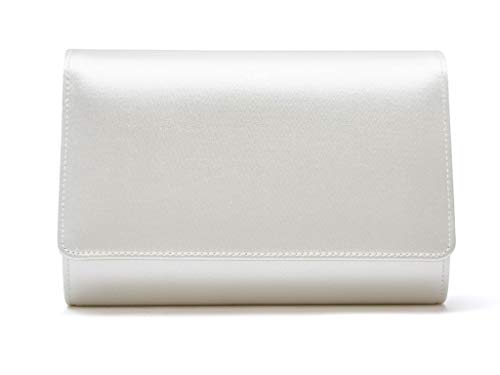 Rainbow Club Dafnee Clutch Satin Ivory Small mit Kette