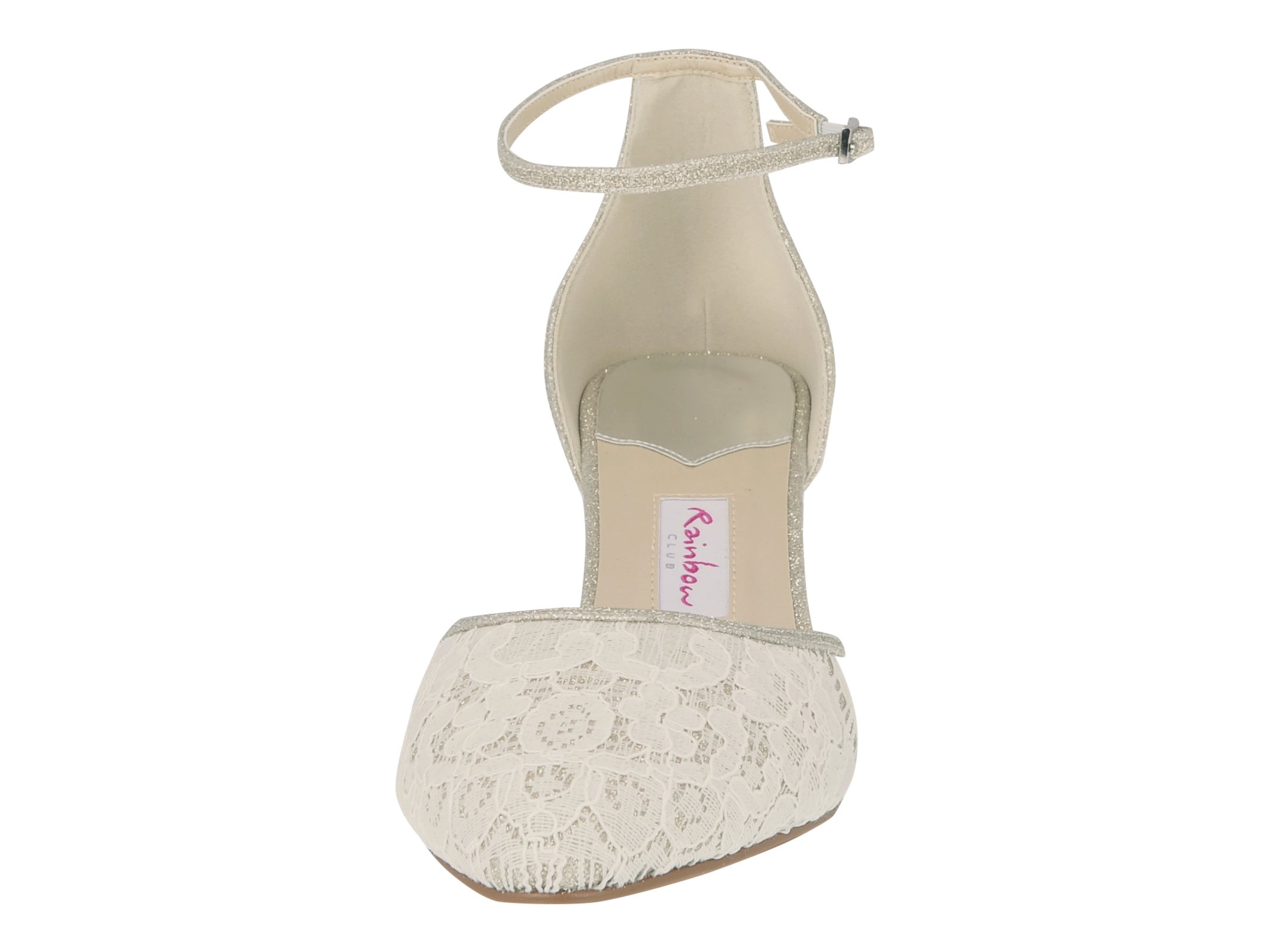 Rainbow Club Timeless Lavinia Pumps Ivory Satin gepolstert