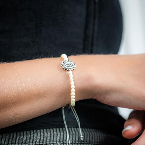Alpenflüstern Oktoberfest DAB091 Perlenarmband creme-weiß Logo