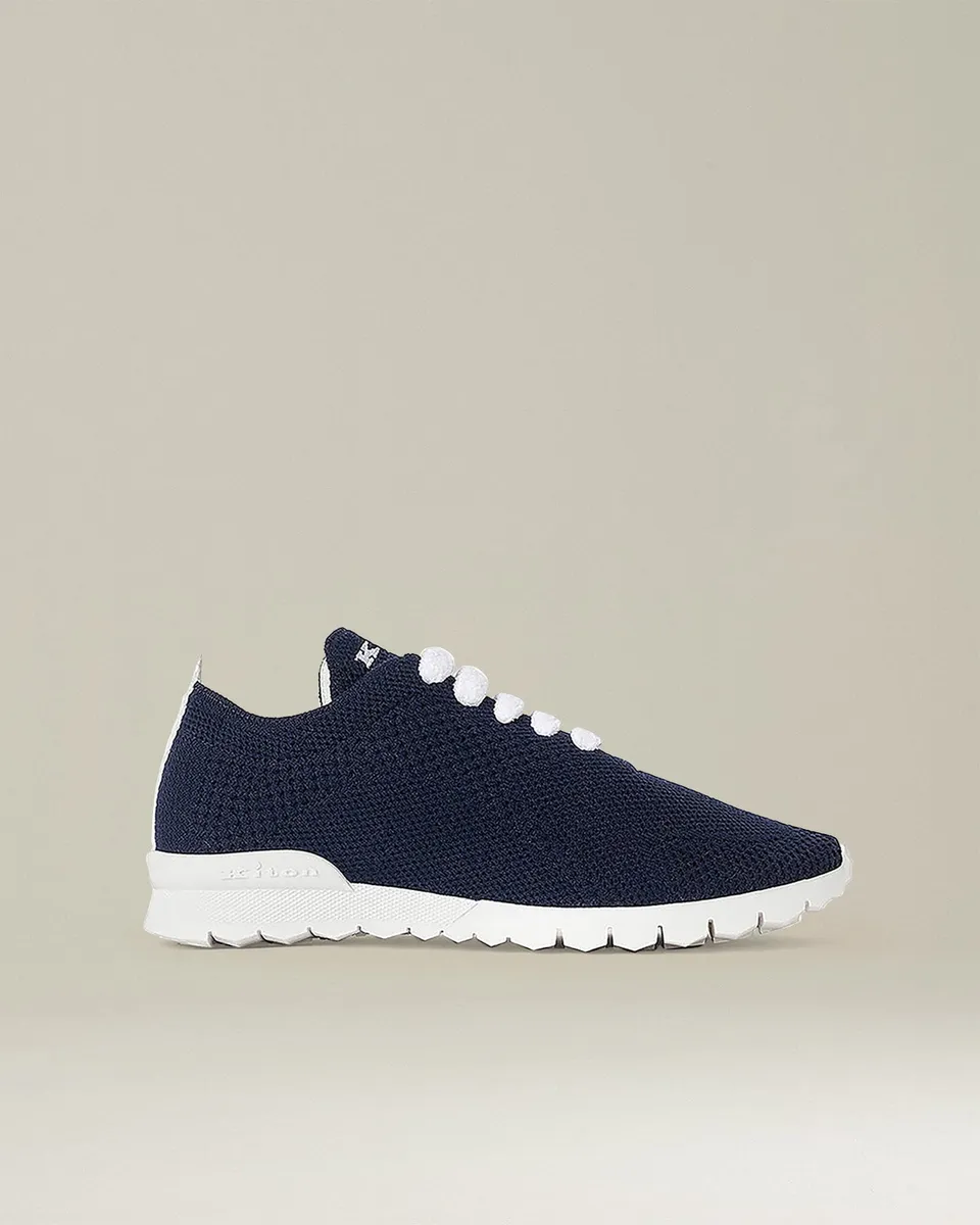Kiton Shoes Fit Sneakers Cashmere Sneaker Nachtblau