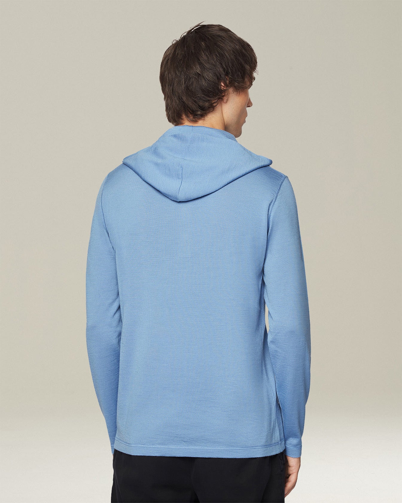 Kiton Knitwear Kapuzen Top Kaschmir Seide Knopfleiste