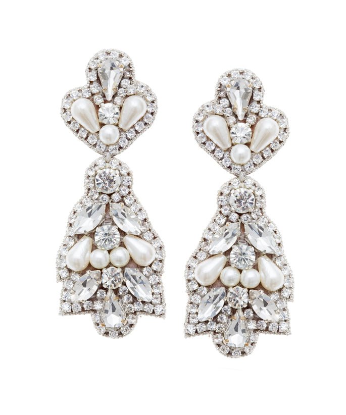 Elizabeth Bower Alerie Drop Kronleuchter Ohrringe Crystal