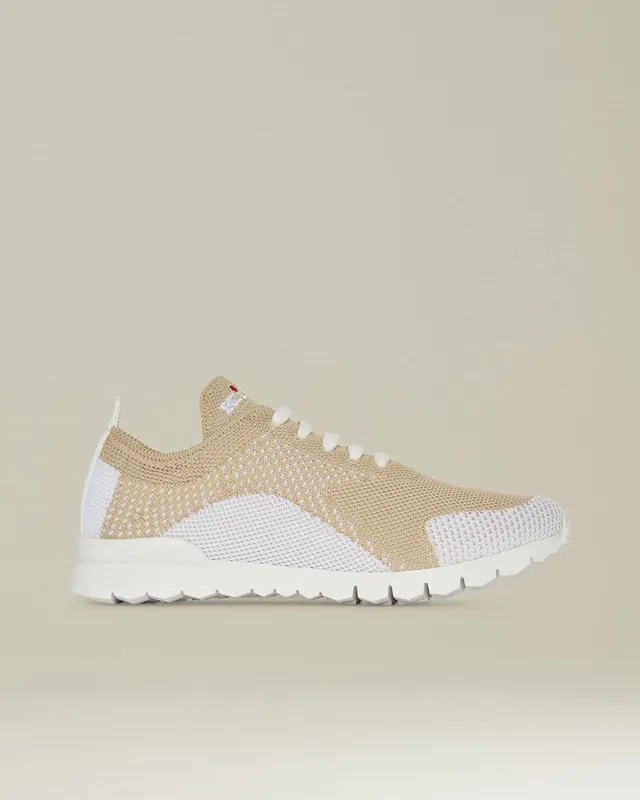 Kiton Fit Sneakers Two-Tone Sneaker Strick zweifbg