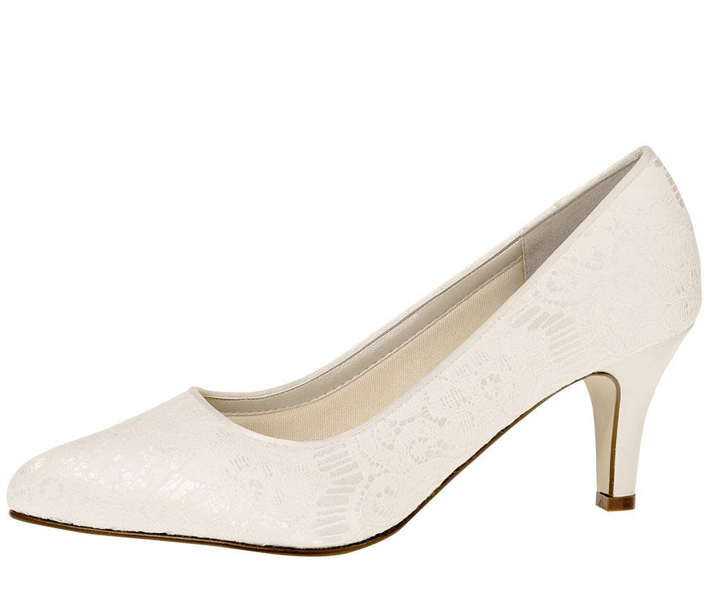 Rainbow Club Timeless Collection Pattie Brautschuhe Ivory Spitze