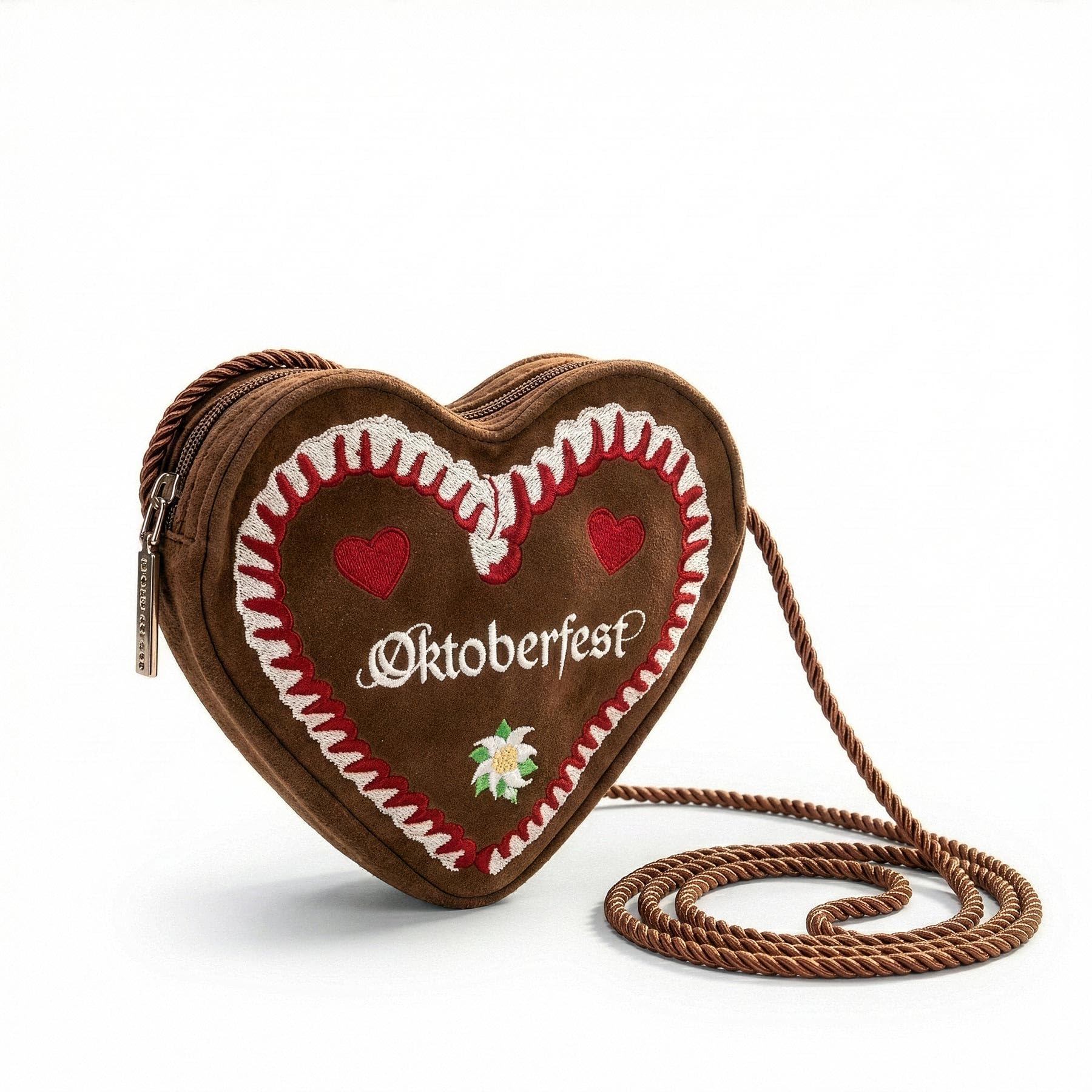 Alpenflüstern Oktoberfest DTA108 Herztasche braun
