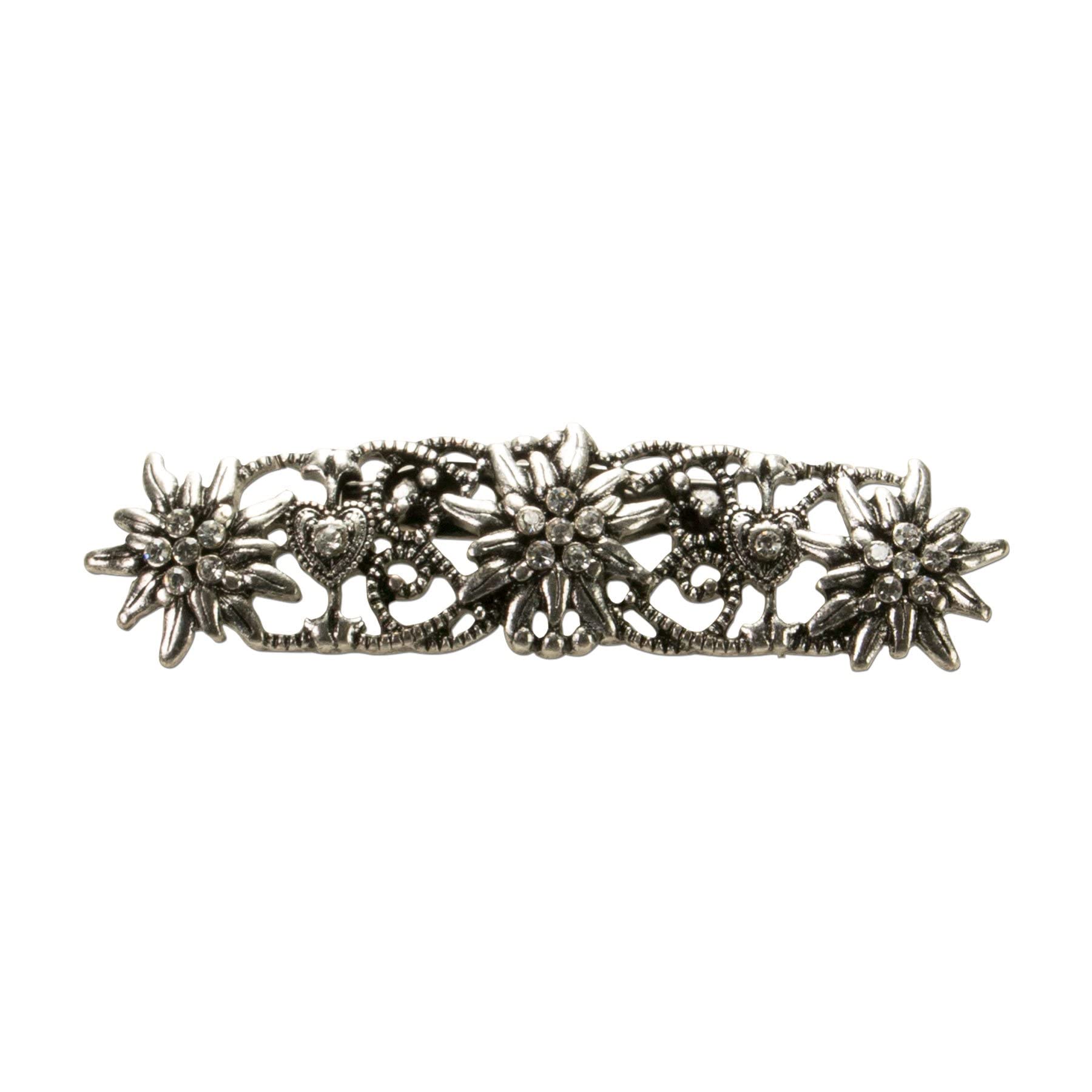 Alpenflüstern DAHEIM API098 Blusen-Brosche Edelweiss antik-silber