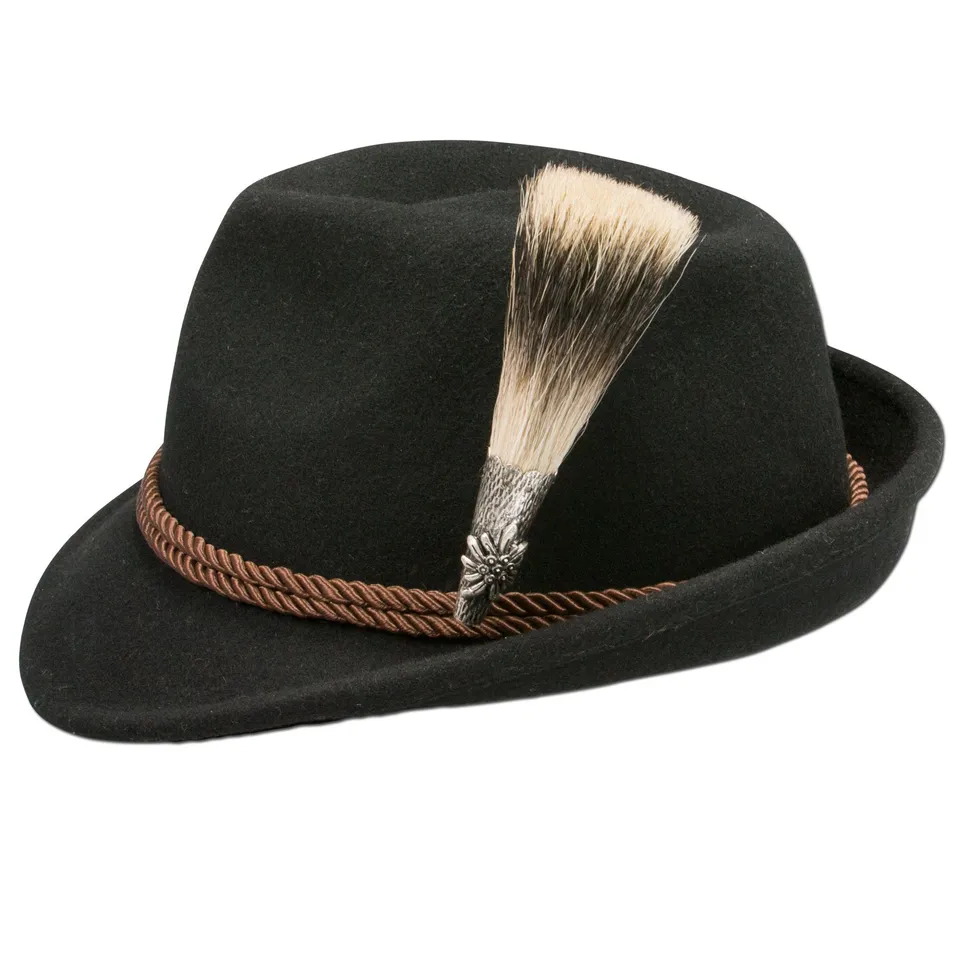 Alpenflüstern DAHEIM Herren Filzhut ADV06700L00 schwarz L