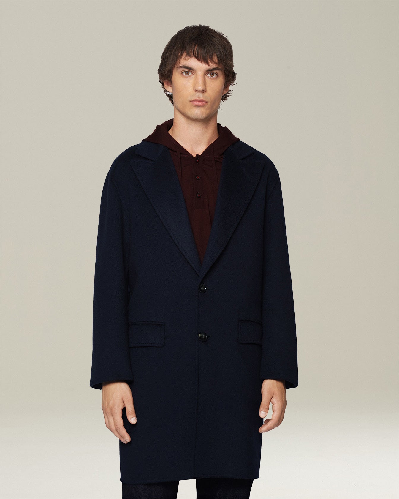 Kiton Outerwear Cashmere Double Mantel 50