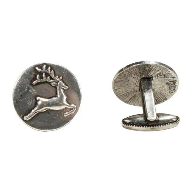 Alpenflüstern DAHEIM API091 Manschettenknöpfe Hirsche antik-silber