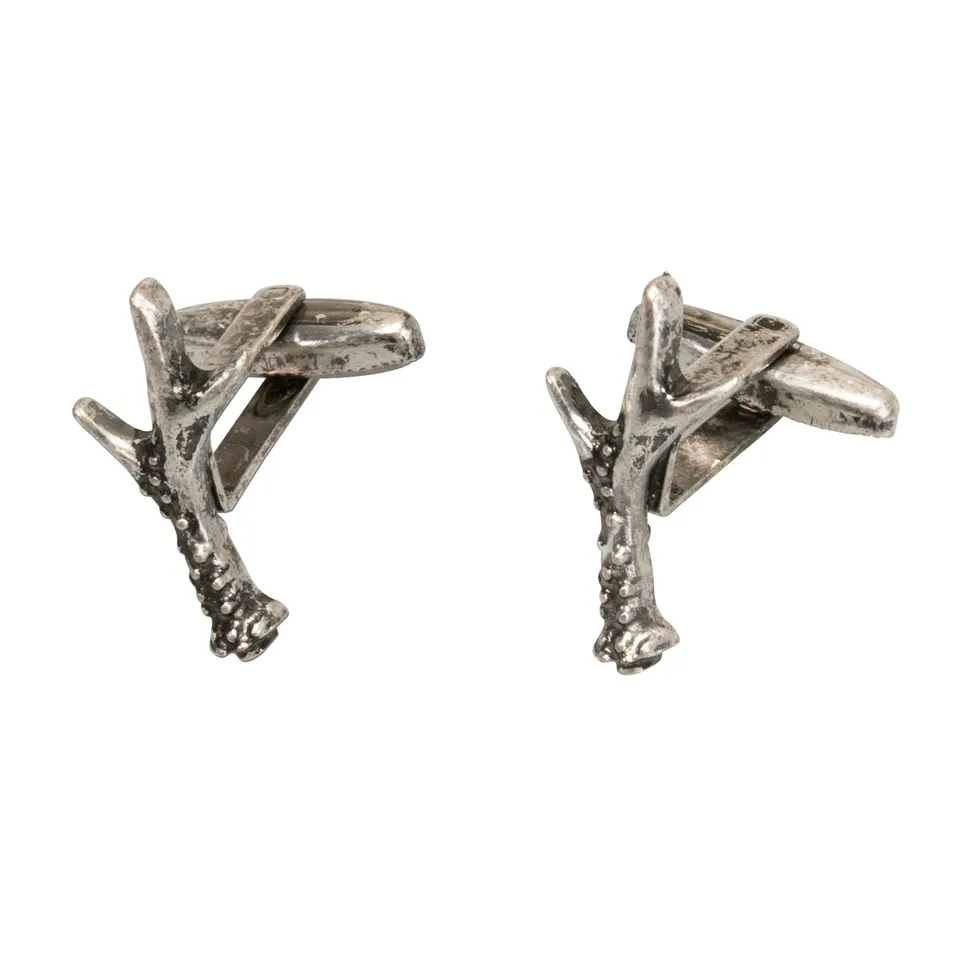 Alpenflüstern DAHEIM API053 Manschettenknöpfe Horn antik-silber