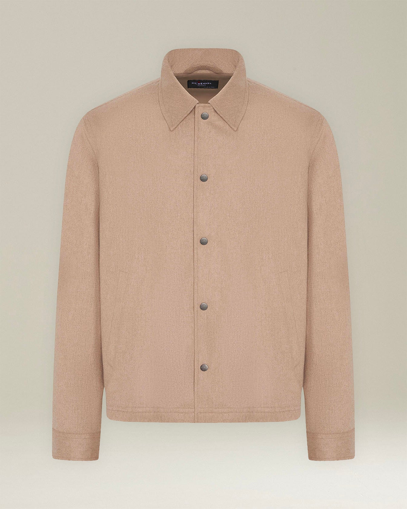 Kiton Jackets Hemdjacke Kaschmir Overshirt Druckknopf
