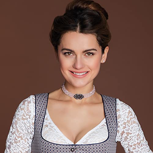 Alpenflüstern DAHEIM Lissy DHK317 Kropfkette rosa-rosé 3-reihig