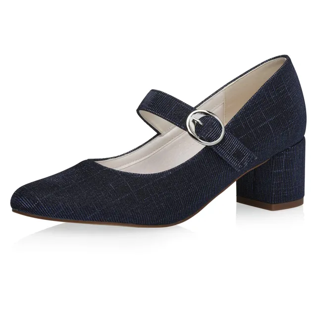 Rainbow Club Luxe Annemarie Navy Metallic Brautschuhe Glitzer