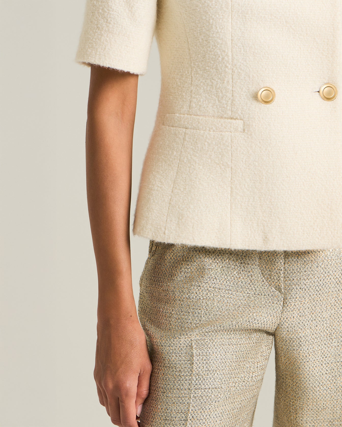 Kiton Trousers Viskosehose mit Lamé-Effekt schwarz