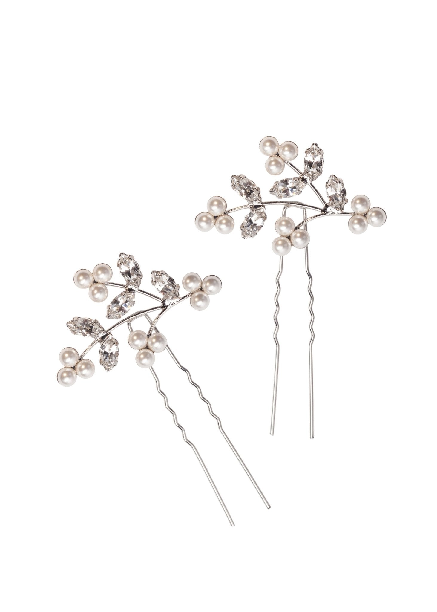 Elizabeth Bower Pearl Triplet Haarnadeln Gold Perle