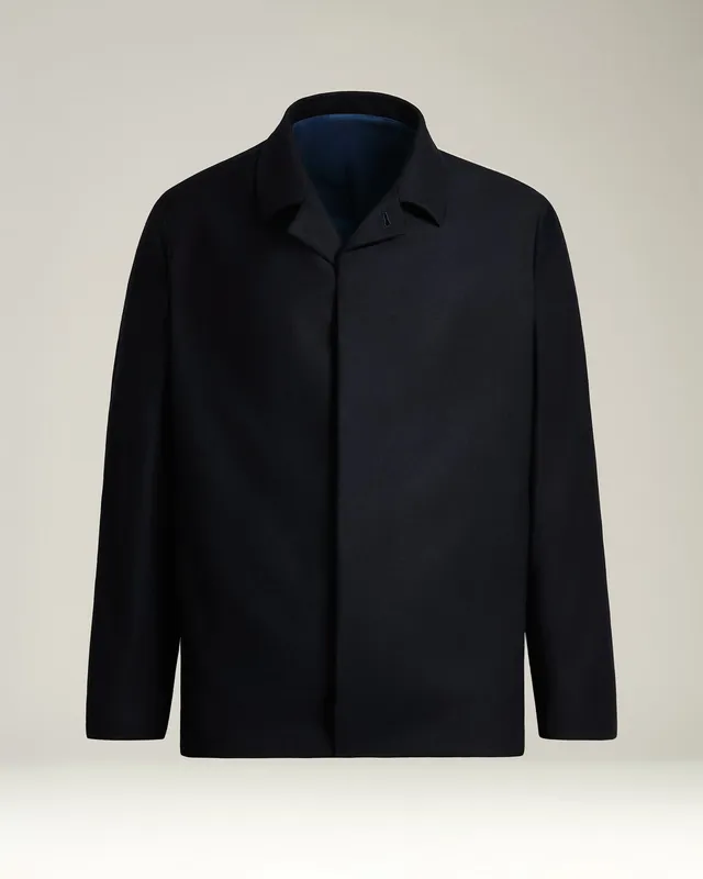 Kiton Jackets Sakko reine Schurwolle Blau Gr. 50 verdeckt