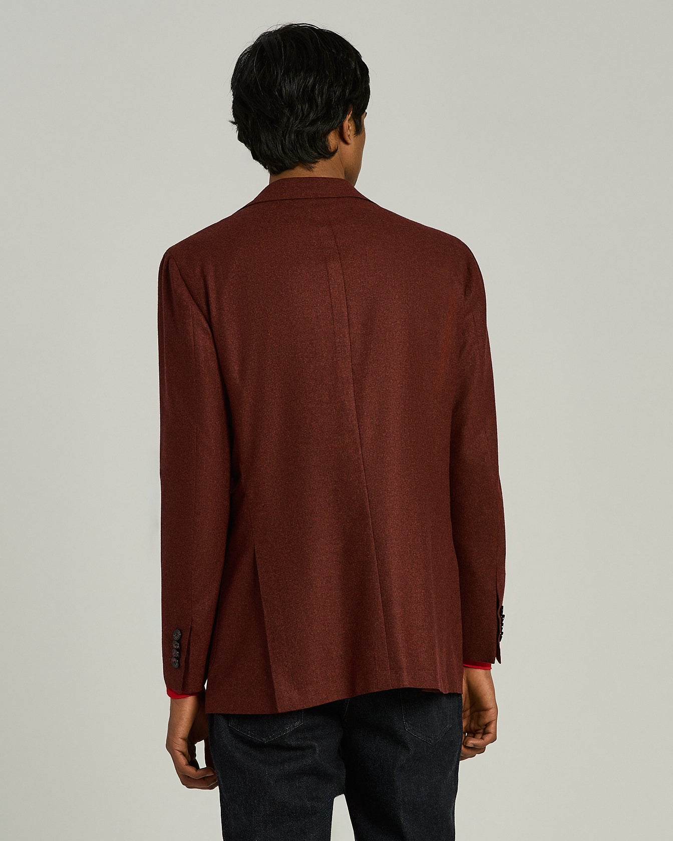 Kiton Jacke Kaschmir Sakko Bordeaux Einreihig 46-58