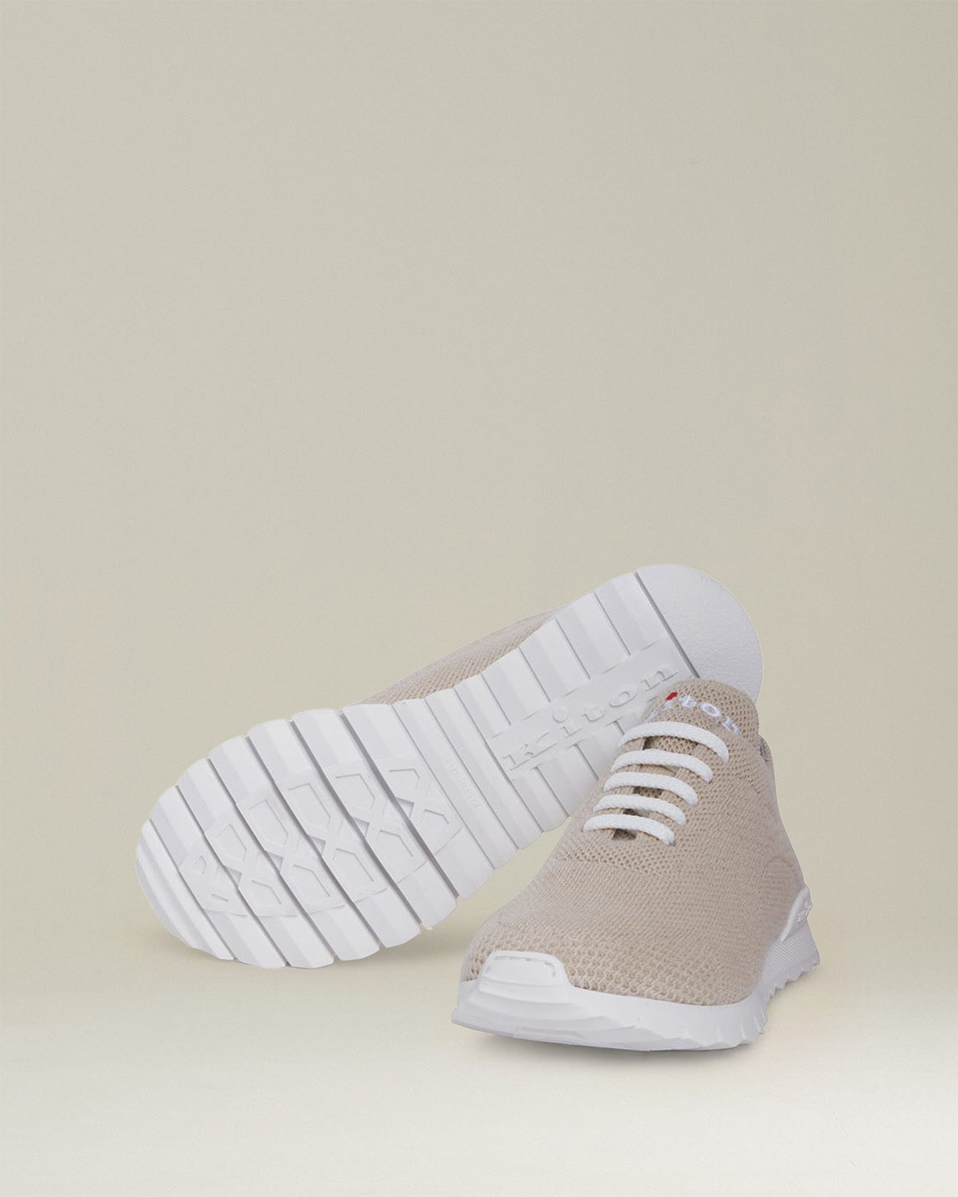 Kiton Shoes Fits Sneaker Cashmere beige gestrickt