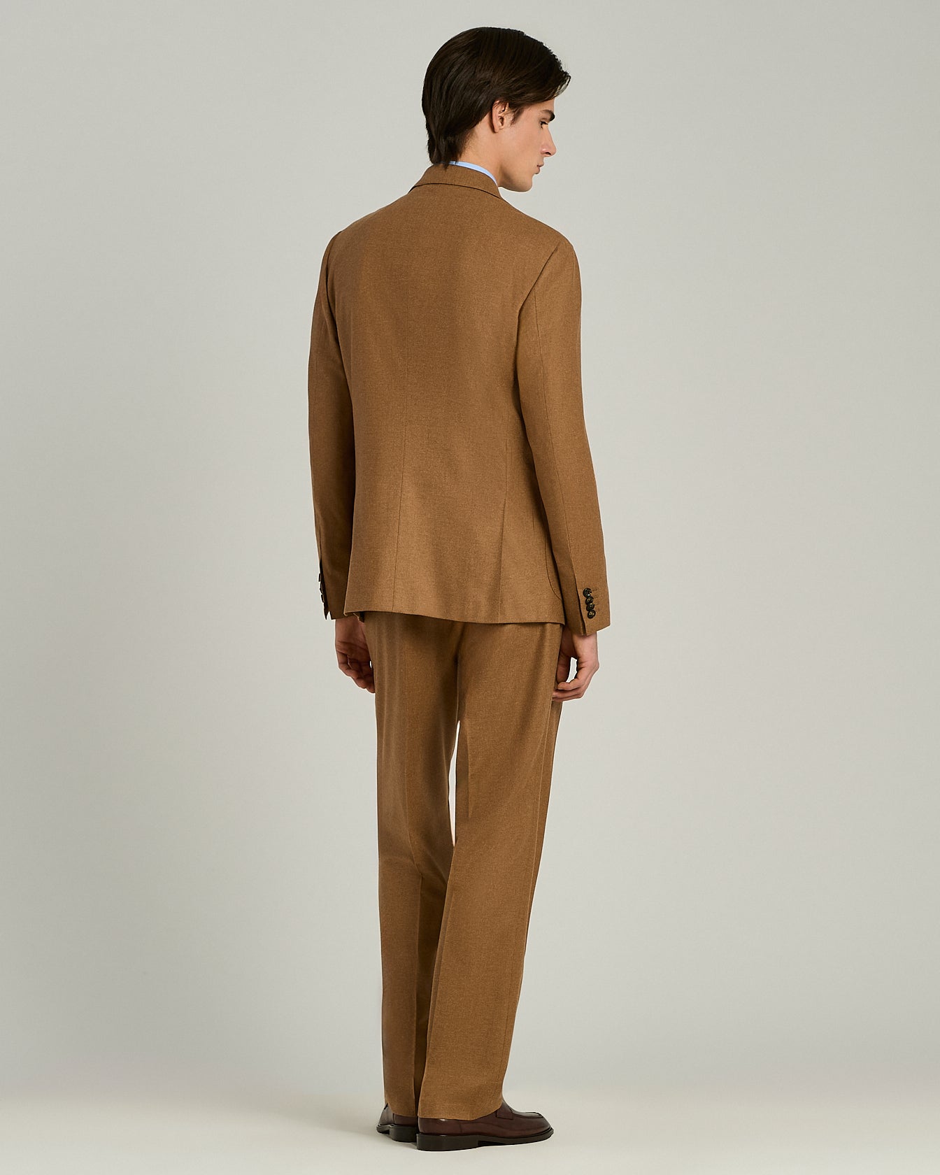 Kiton Beige Wool Cashmere Anzug Einreihig Wolle Gr 50