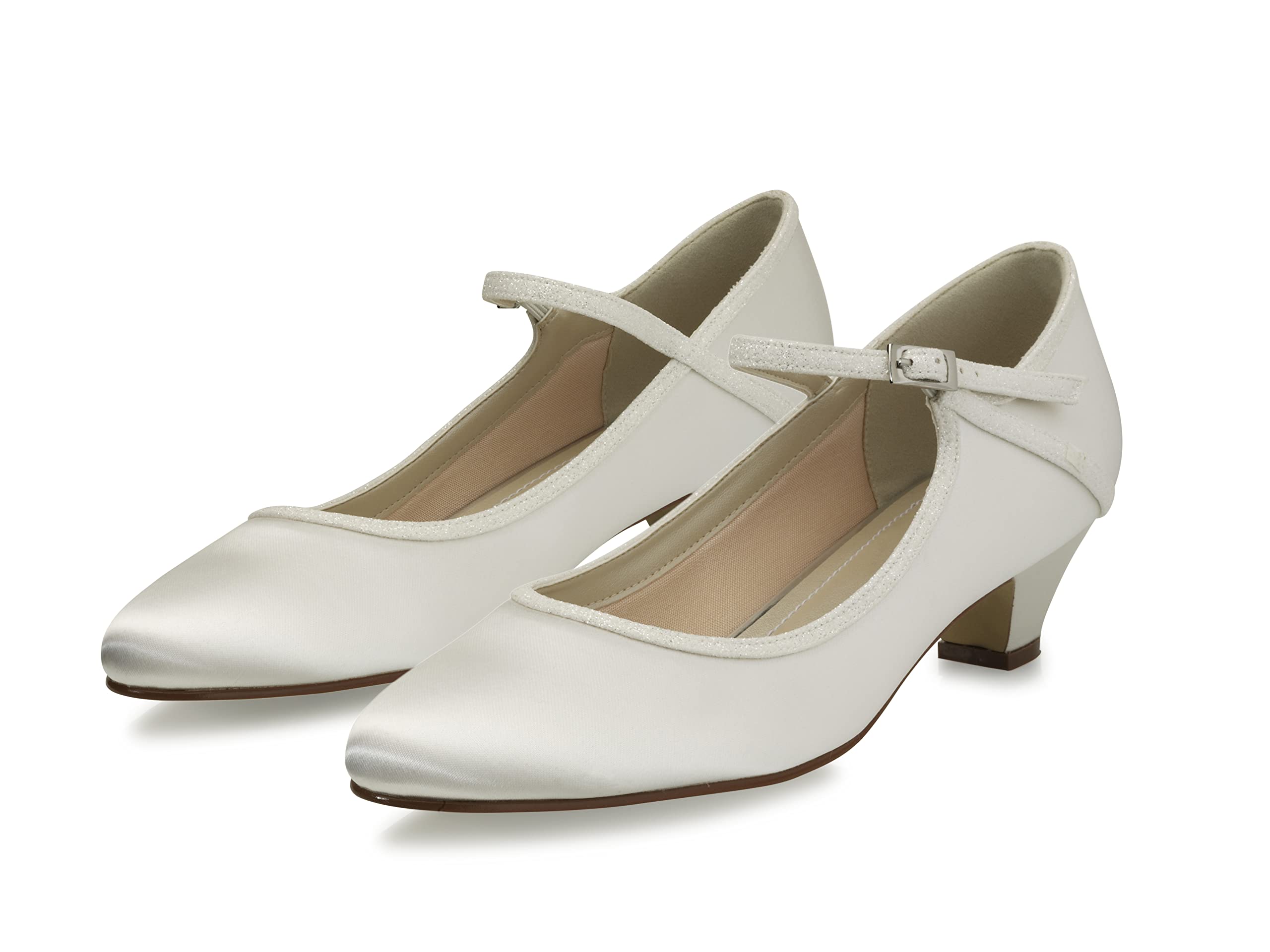 Rainbow Club Embellished Faye Brautschuhe Silber Glitzer 39