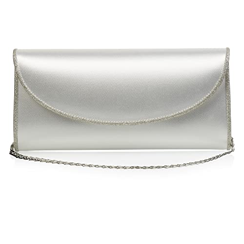 Rainbow Club Handbags Valetta Brauttasche Ivory Glitter
