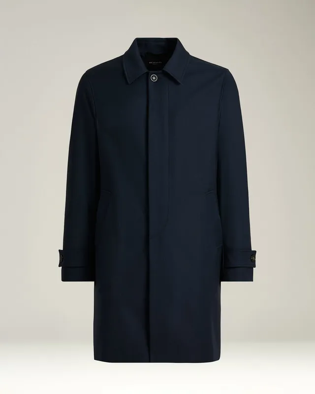 Kiton Outerwear Overcoat Mantel Navy Wolle Kaschmir