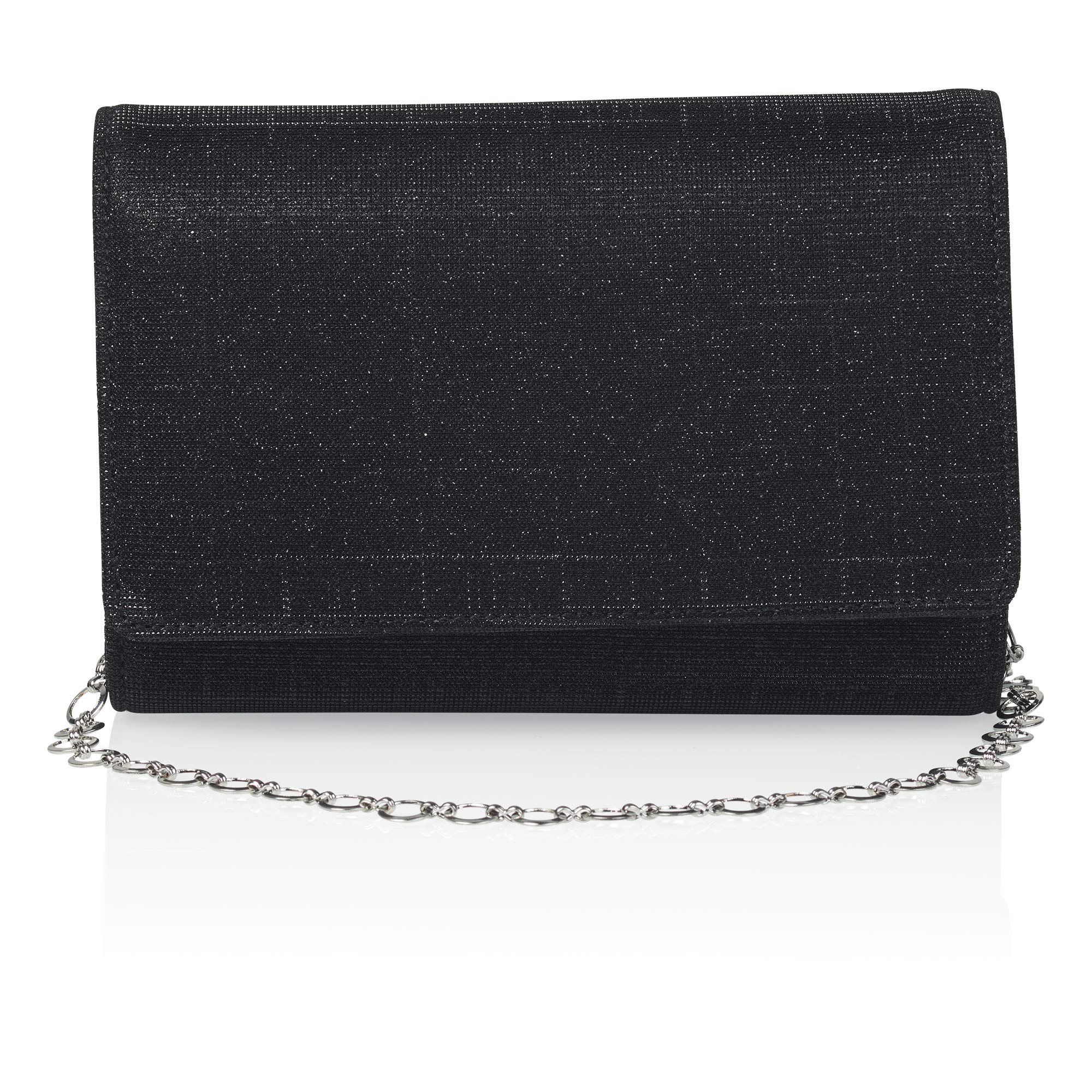 Rainbow Club Dafina Brauttasche Black Metallic mit Kette