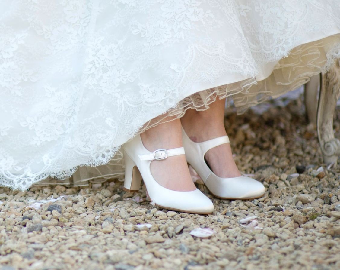 Rainbow Club Madeline Brautschuhe Ivory 8 cm Absatz