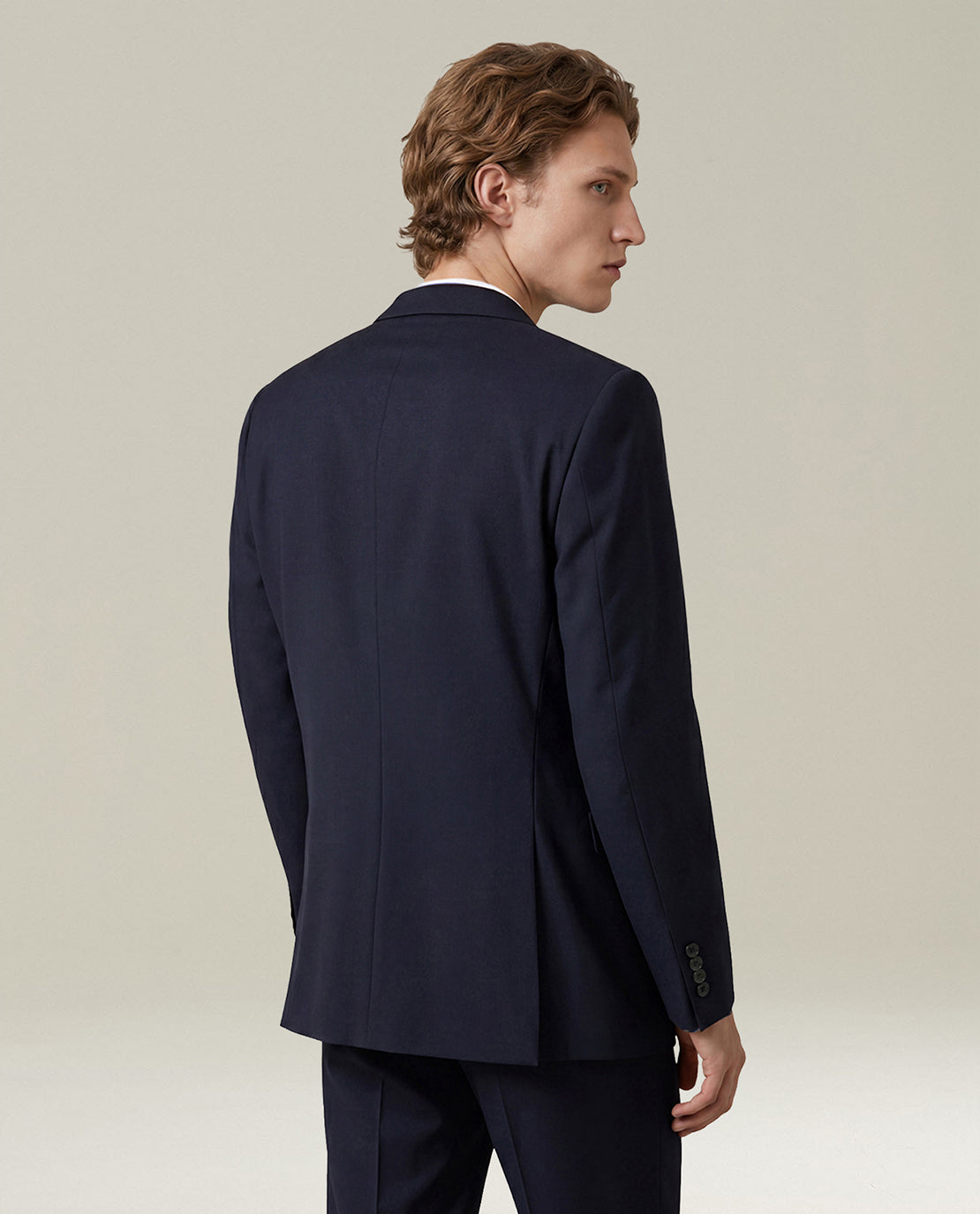 Kiton Suits Navy Blue 14-Micron Wool Suit Anzug Wolle Gr.46-58