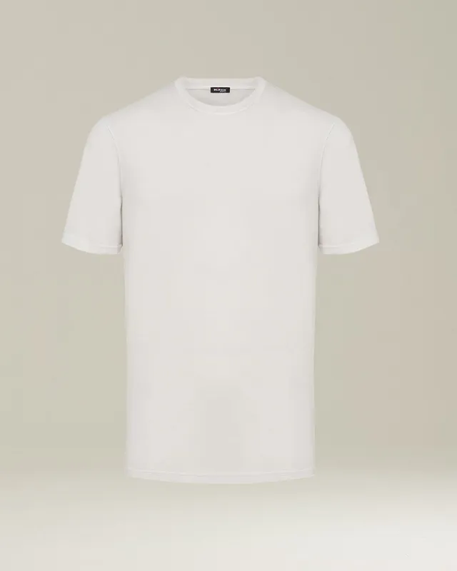 Kiton T-Shirt M/M Cotone Herren T-Shirt Beige Baumwolle