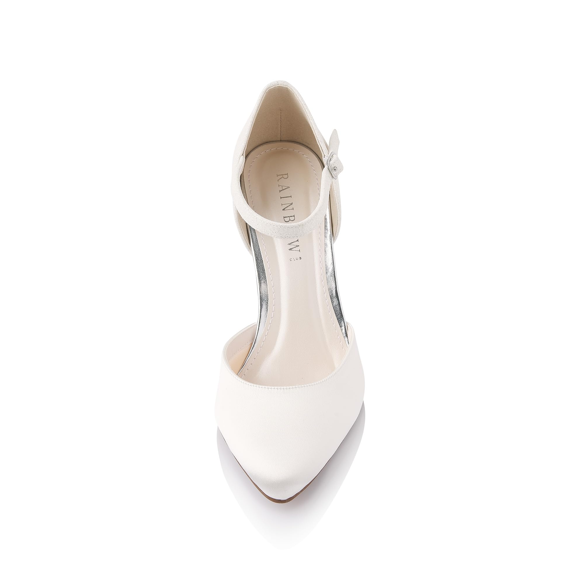 Rainbow Club Josi Ivory Sandalette Satin 8,5 cm Absatz
