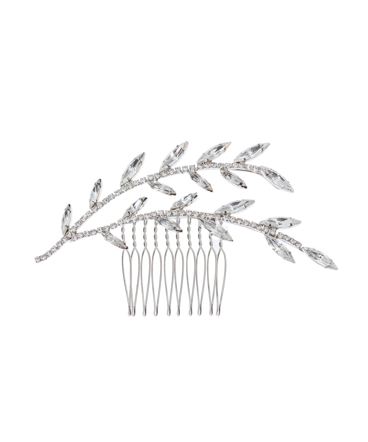 Elizabeth Bower Electra Crystal Haarkamm Gold 107mm