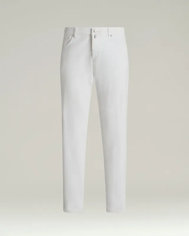 Kiton Jeans White Stretch Five-Pocket Hose Gr. 32