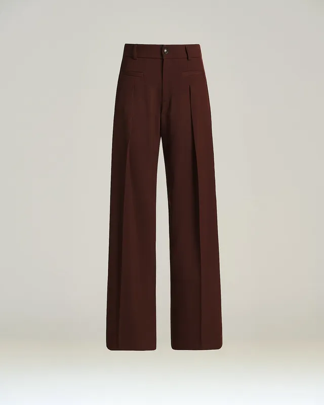 Kiton Bordeaux Tailored Wool Silk Hose bordeaux