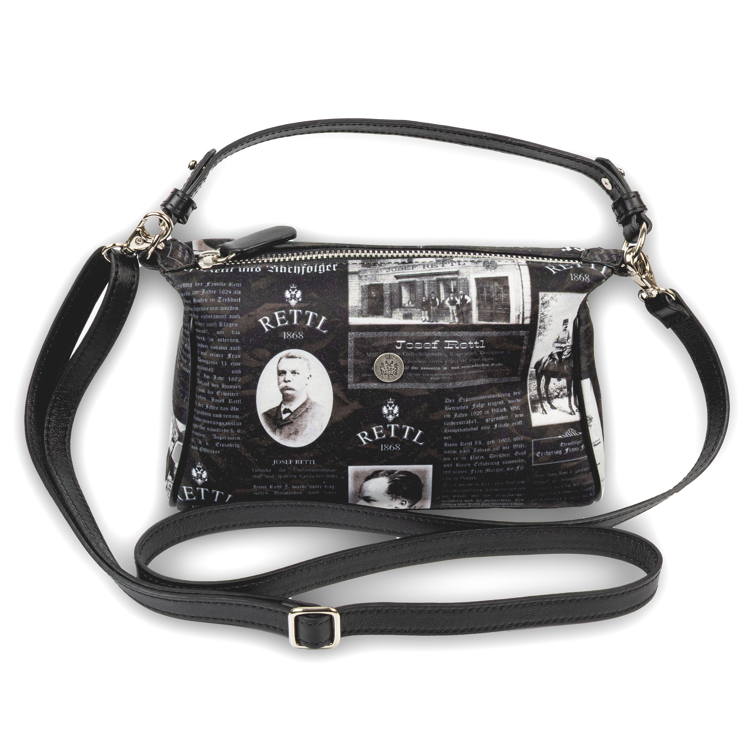 Rettl Mini Eagle Handtasche Damen Mini Schwarz