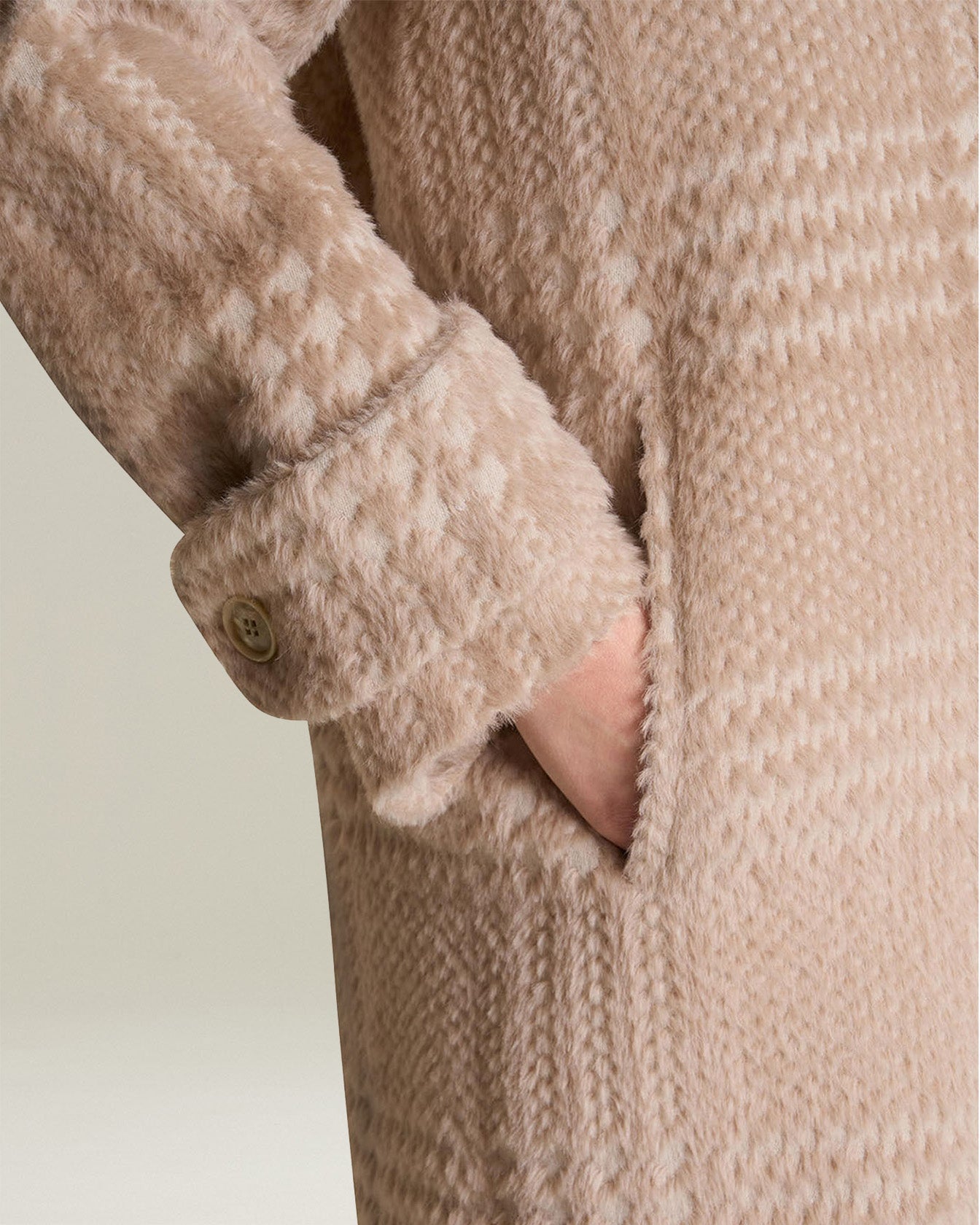 Kiton Outerwear Caban Wollmantel Alpaka Prince of Wales