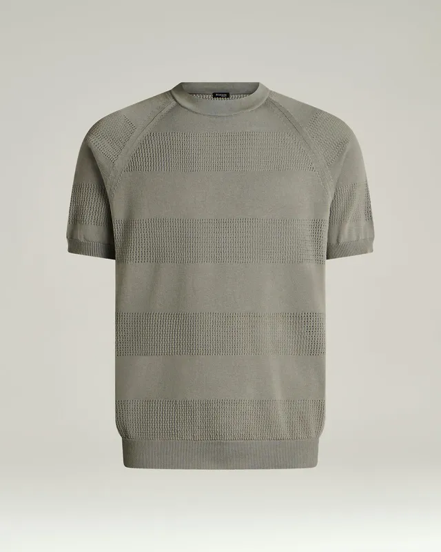 Kiton Knitwear Cotton Pullover Baumwolle kurzarm