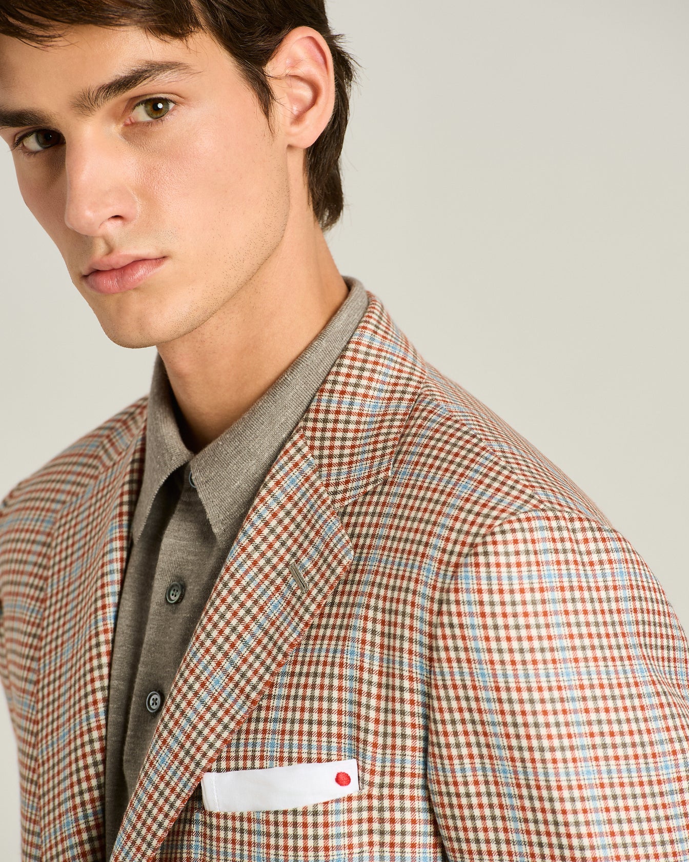 Kiton Jackets Sakko Kaschmir-Seide braun Gr. 50