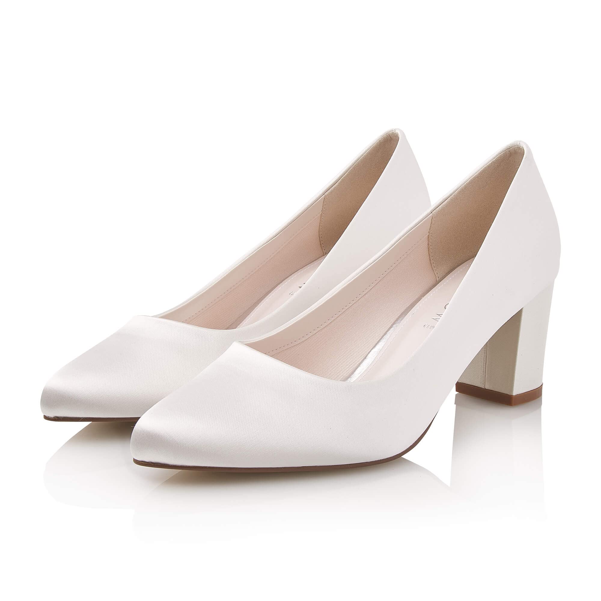Rainbow Club Wide Fit Bo Brautpumps Ivory Satin 6,5cm