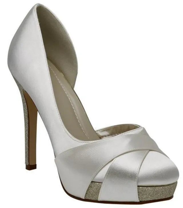 Rainbow Club Embellished Kelis Pumps Ivory Glitter Bliss