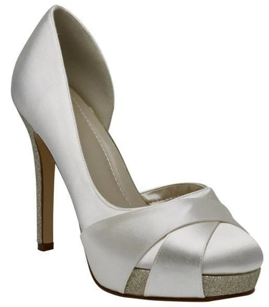 Rainbow Club Embellished Kelis Pumps Ivory Glitter Bliss