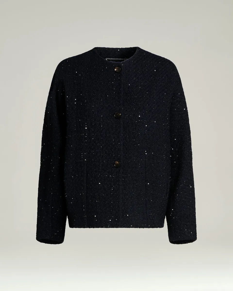 Kiton Tailored Silk-Blend Blazer navy Seidenmix